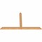 Ekena Millwork Portland Timber Gable Bracket, Western Red Cedar, 60"W x 35"H x 1 1/2"D x 3 1/2"F, 14/12 Pitch GBW060X35X0204POR00SWR - alternate 4